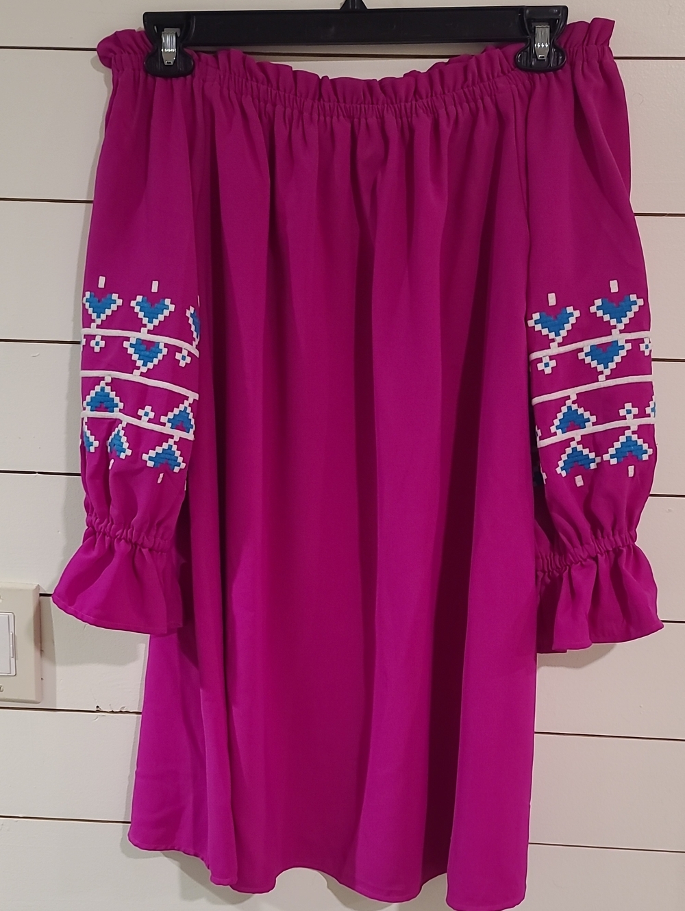 TCEC Fuschia Strapless Mini Dress Size L